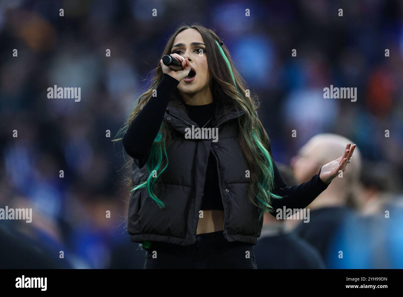 München, Deutschland. November 2024. NFL München Spiel New York Giants - Carolina Panthers am 10.11.2024 in der Allianz Arena in München Florentina Foto: Revierfoto Credit: ddp Media GmbH/Alamy Live News Credit: ddp Media GmbH/Alamy Live News Stockfoto