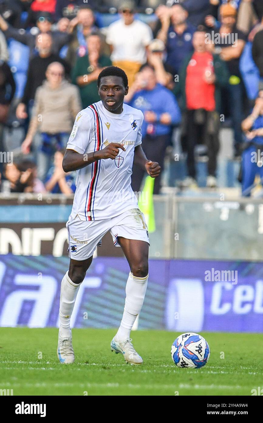 Ebenezer Akinsanmiro (Sampdoria) beim AC Pisa vs UC Sampdoria, italienisches Fußball-Spiel der Serie B in Pisa, Italien, 9. November 2024 Stockfoto