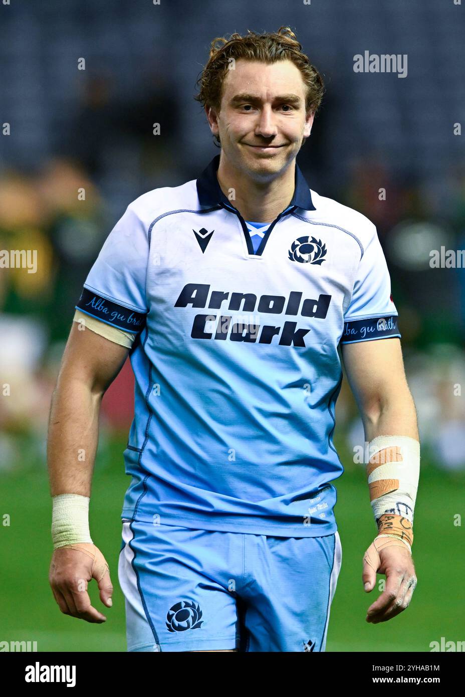 Edinburgh, Großbritannien. November 2024. Jamie Ritchie aus Schottland während des Spiels der Autumn Nation Series im Murrayfield Stadium, Edinburgh. Der Bildnachweis sollte lauten: Neil Hanna/Sportimage Credit: Sportimage Ltd/Alamy Live News Stockfoto