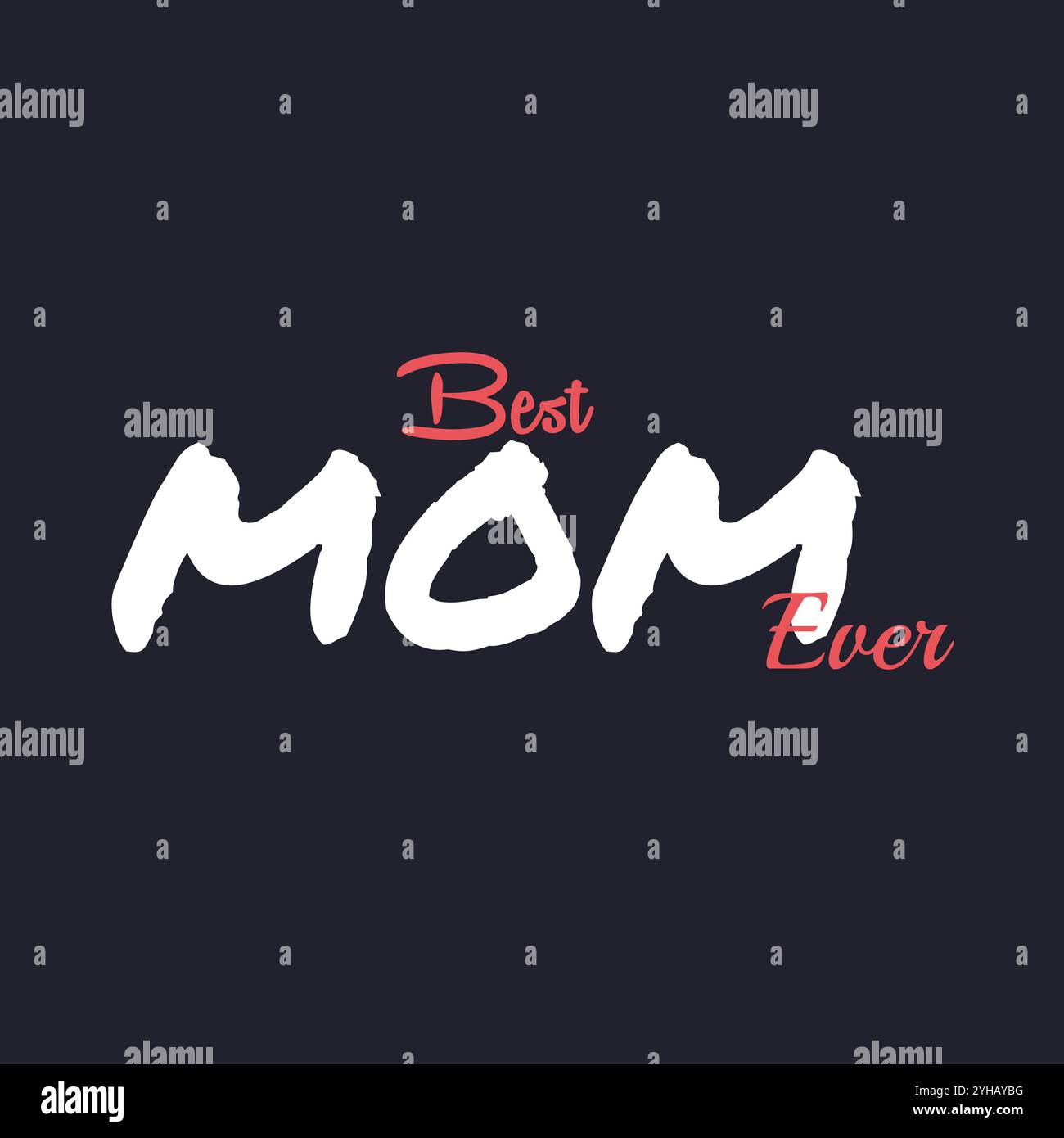 Beste Mutter aller Zeiten T-Shirt Konzept Design, schwarzes T-Shirt für beste Mutter aller Zeiten Vektor Illustration Vorlage Stock Vektor