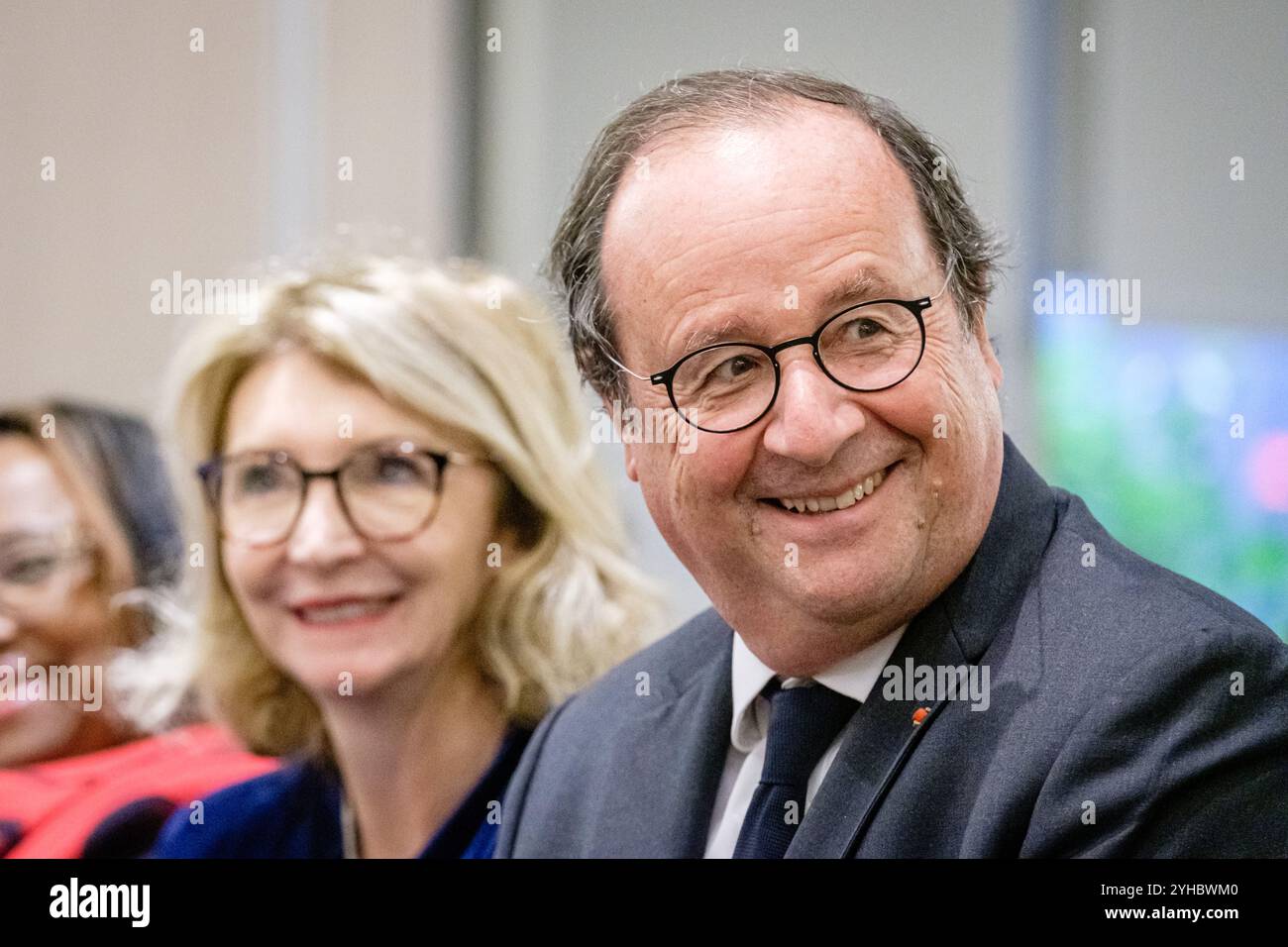 Francois Hollande, ehemaliger Präsident der Französischen Republik, auf dem Herbsttreffen der Sozialistischen Partei. Stockfoto