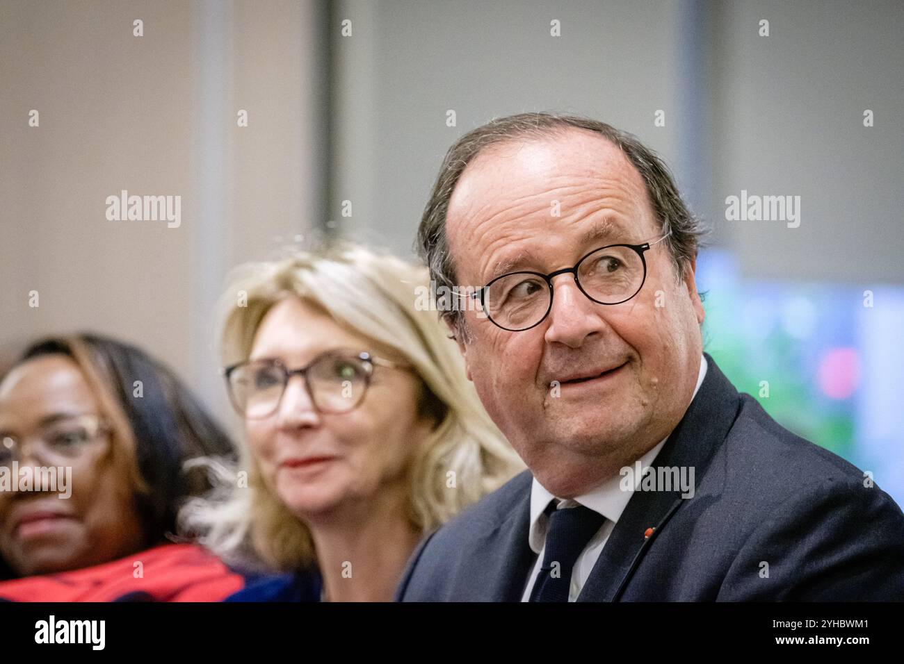 Francois Hollande, ehemaliger Präsident der Französischen Republik, auf dem Herbsttreffen der Sozialistischen Partei. Stockfoto