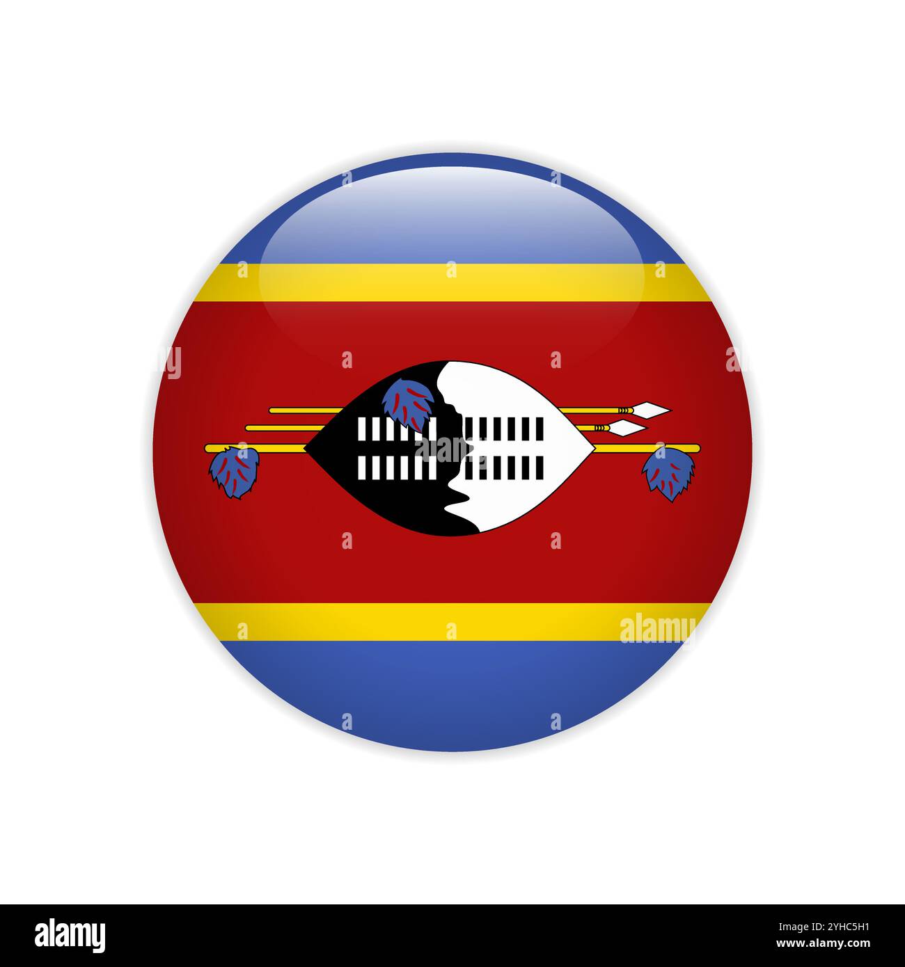 Taste „Flag Eswatini“ Stock Vektor