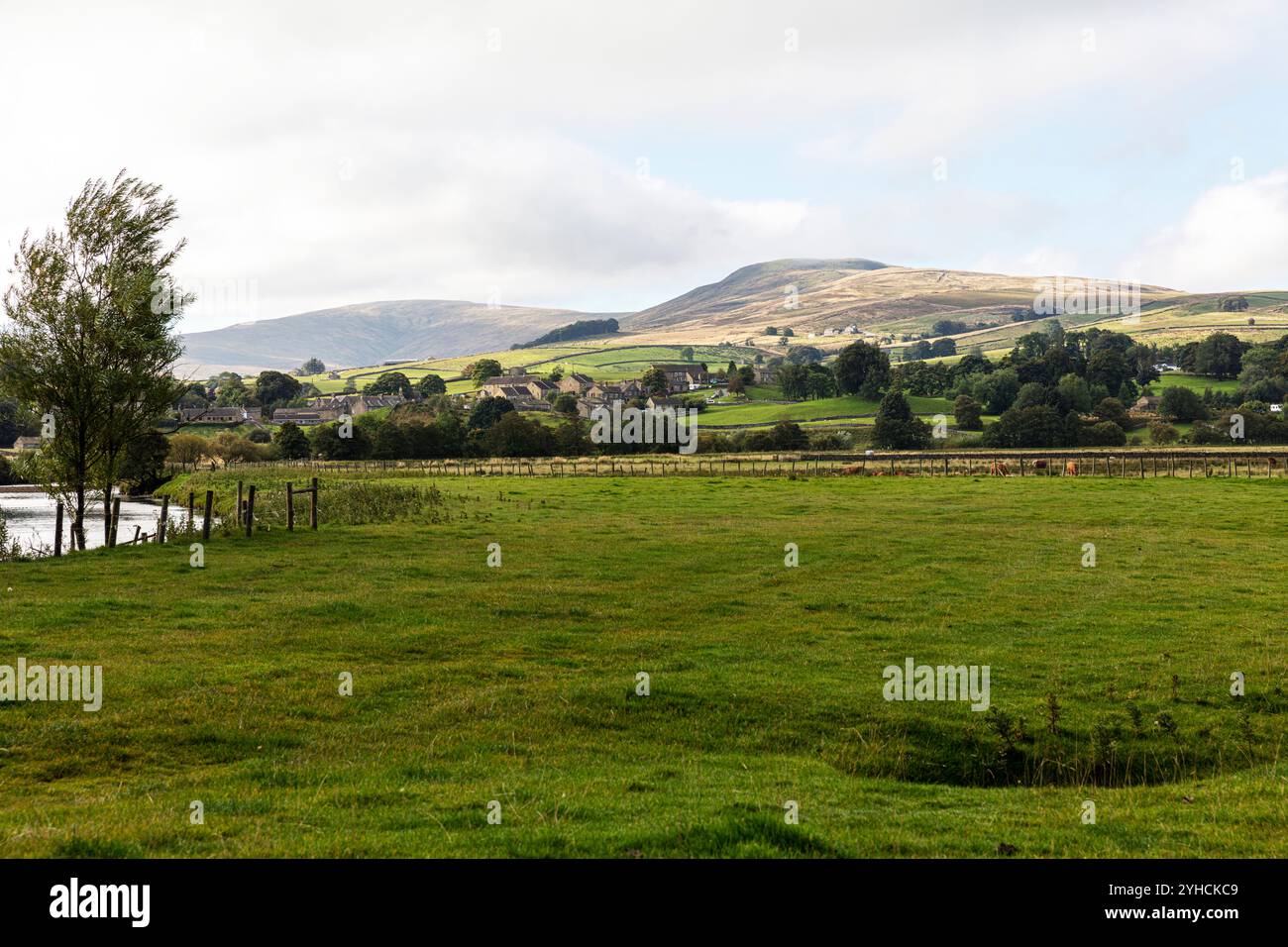 Pennine Way, Wensleydale, Yorkshire Dales, Yorkshire, Vereinigtes Königreich, England, in der Nähe von Hawes, Wandern, Wandern, Pennine Way Wanderung, Stockfoto