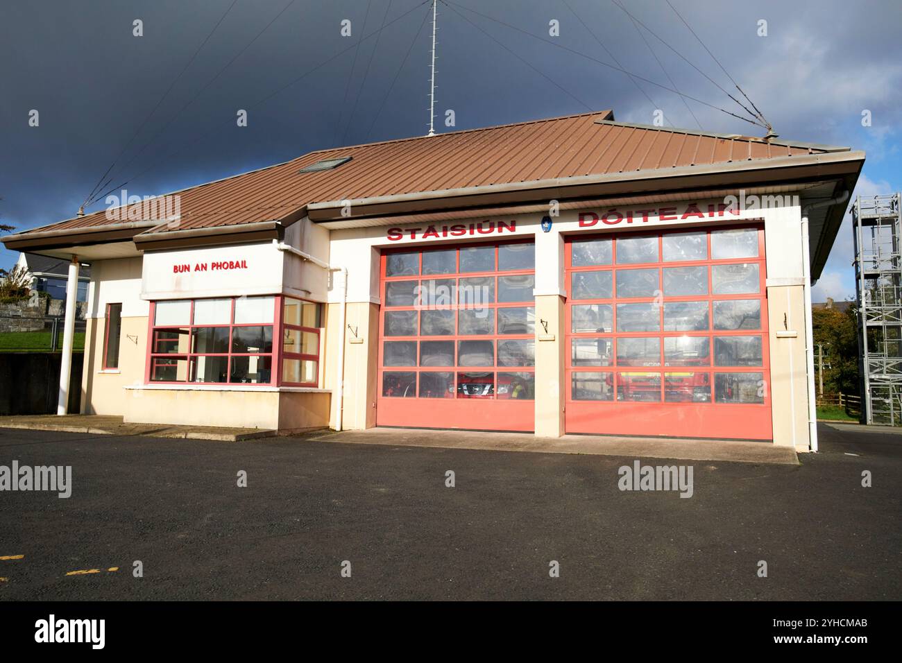 Feuerwache moville staisiun doiteain, County donegal, republik irland Stockfoto