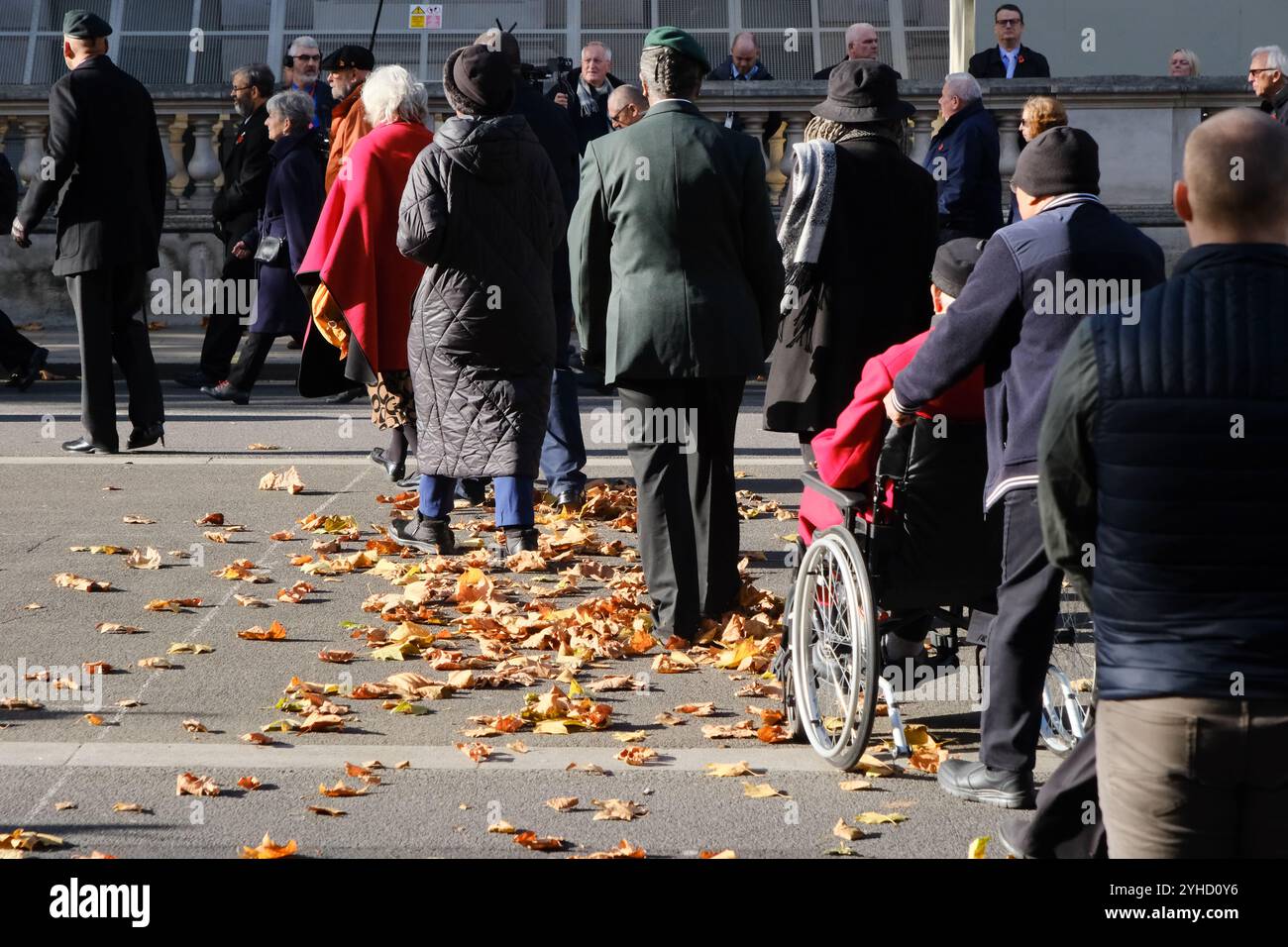 Cenotaph, London, Großbritannien. November 2024. Der jährliche Gedenkgottesdienst im Cenotaph am 11. November um 11 Uhr. Quelle: Matthew Chattle/Alamy Live News Stockfoto