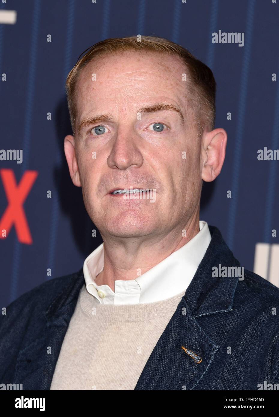 Los Angeles, USA. November 2024. Marc Evan Jackson kam am 10. November 2024 zum „A man on the Inside“ Premiere Event im Tudum Theater in Los Angeles, KALIFORNIEN. © Janet Gough/AFF-USA. COM Credit: AFF/Alamy Live News Stockfoto