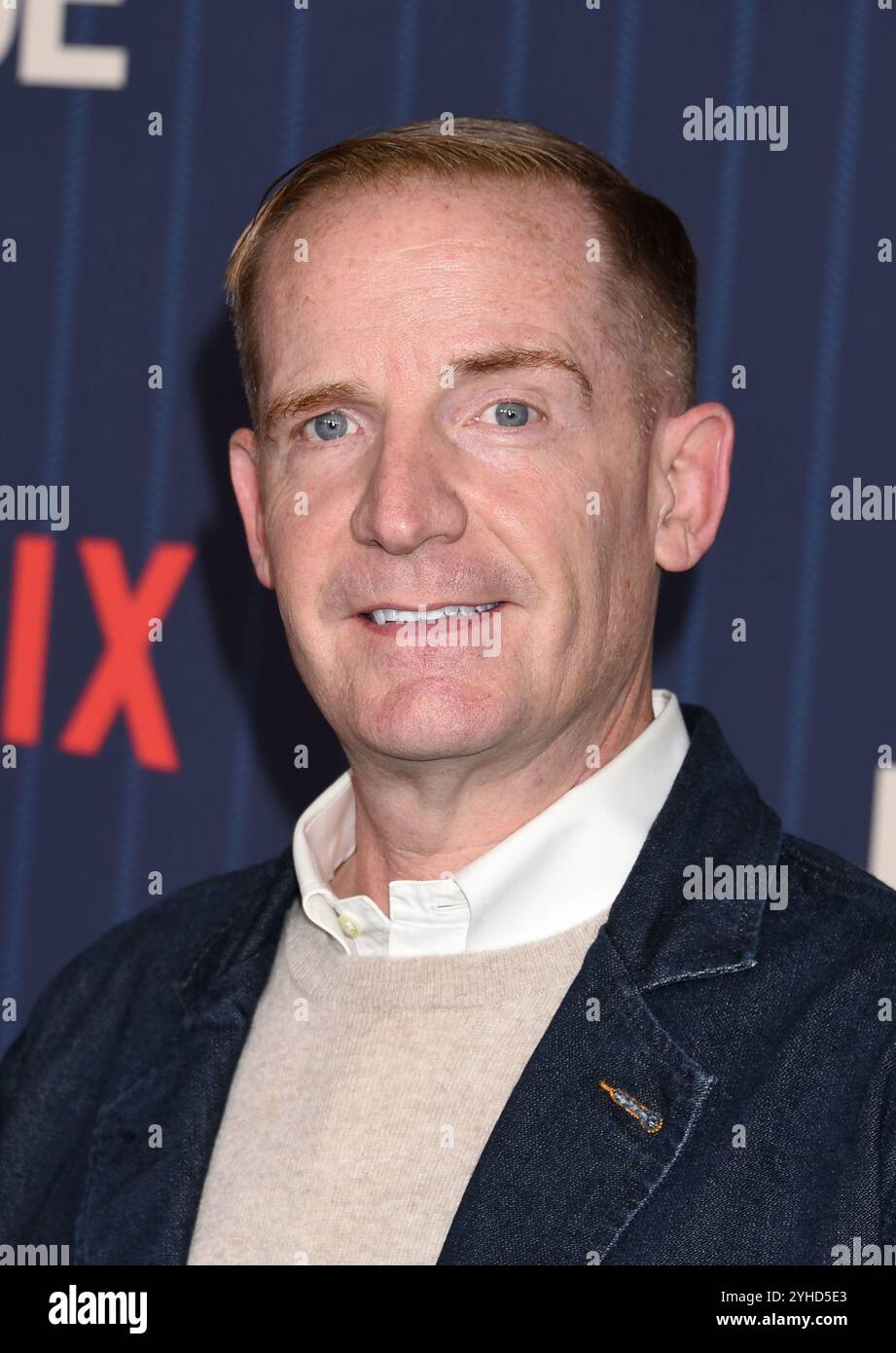 Los Angeles, USA. November 2024. Marc Evan Jackson kam am 10. November 2024 zum „A man on the Inside“ Premiere Event im Tudum Theater in Los Angeles, KALIFORNIEN. © Janet Gough/AFF-USA. COM Credit: AFF/Alamy Live News Stockfoto