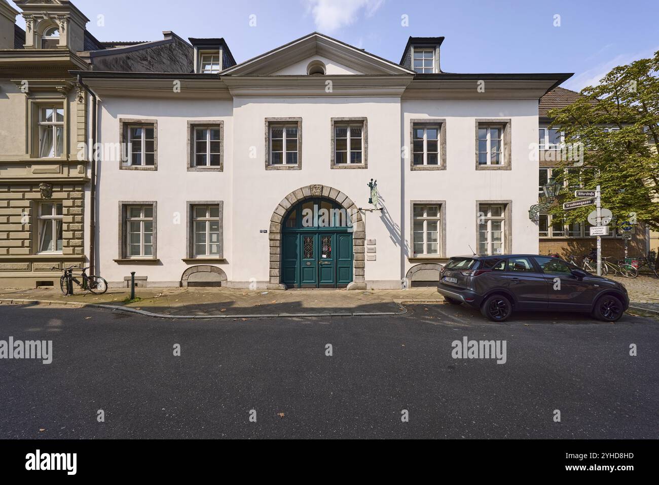 Historische Gebäude in der Ritterstraße, Altstadt Düsseldorf, Landeshauptstadt, unabhängige Stadt, Nordrhein-Westfalen, Deutschland, Europa Stockfoto