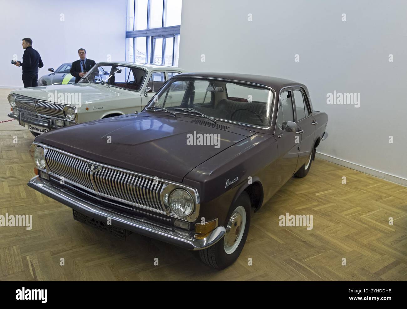 Moskau, Russland, 10. November 2018: Volga GAZ-24 Car (Made in 1983) auf der Ausstellung von alten und seltenen Autos, Europa Stockfoto