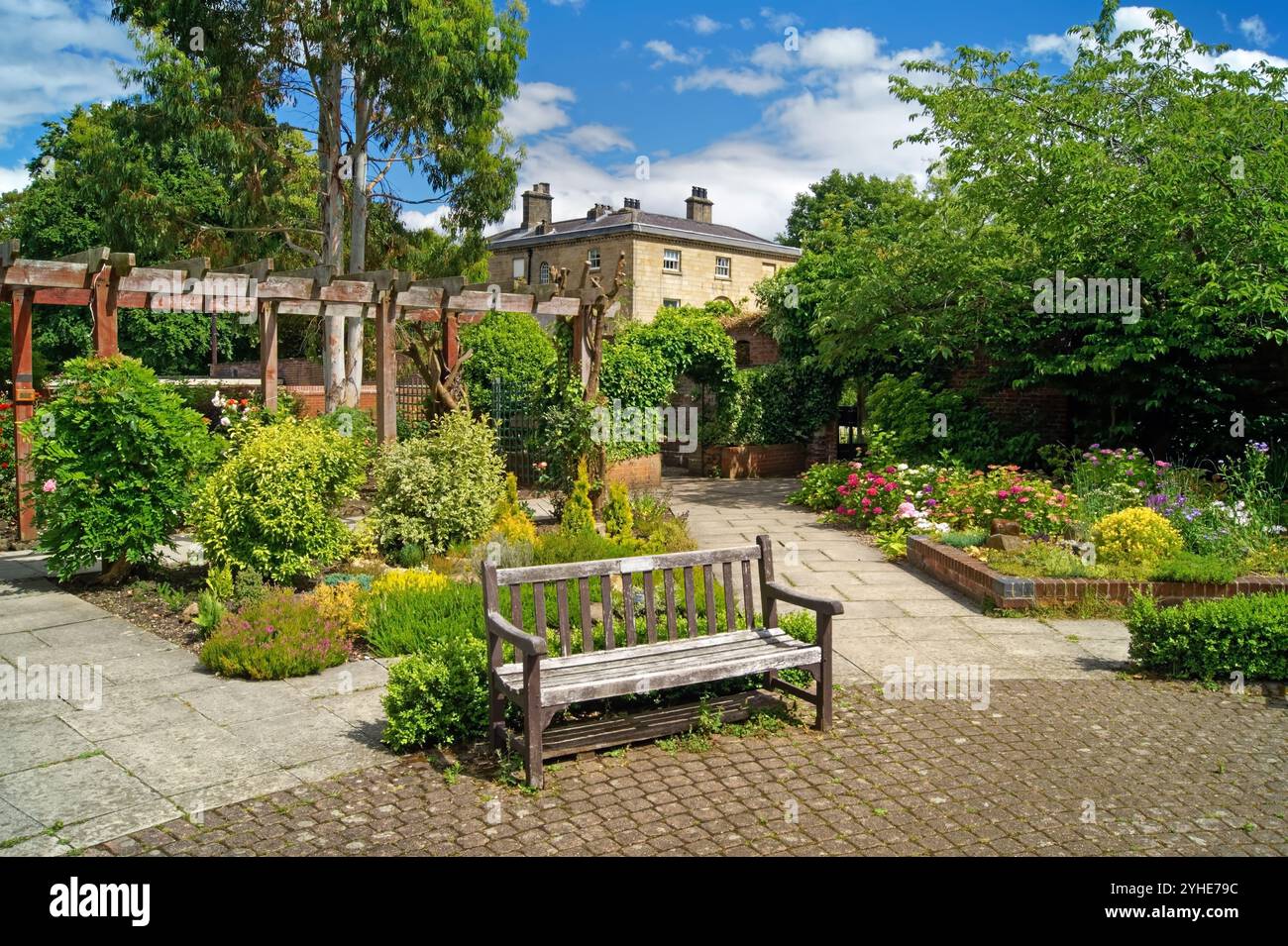 Großbritannien, South Yorkshire, Sheffield, Hillsborough Walled Garden. Stockfoto