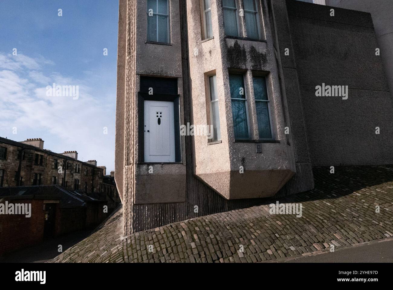 Glasgow City in Schottland, eine große Industriestadt, berühmt für Macintosh, den Architekten, stellt ein Modell seines Hauses im Art Museum gleicher Größe vor Stockfoto