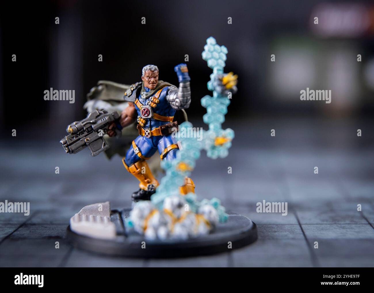 Kabel, Marvel Crisis Protocol Figur, Stillleben © Clarissa Debenham (Film Free Photography) / Alamy Stockfoto