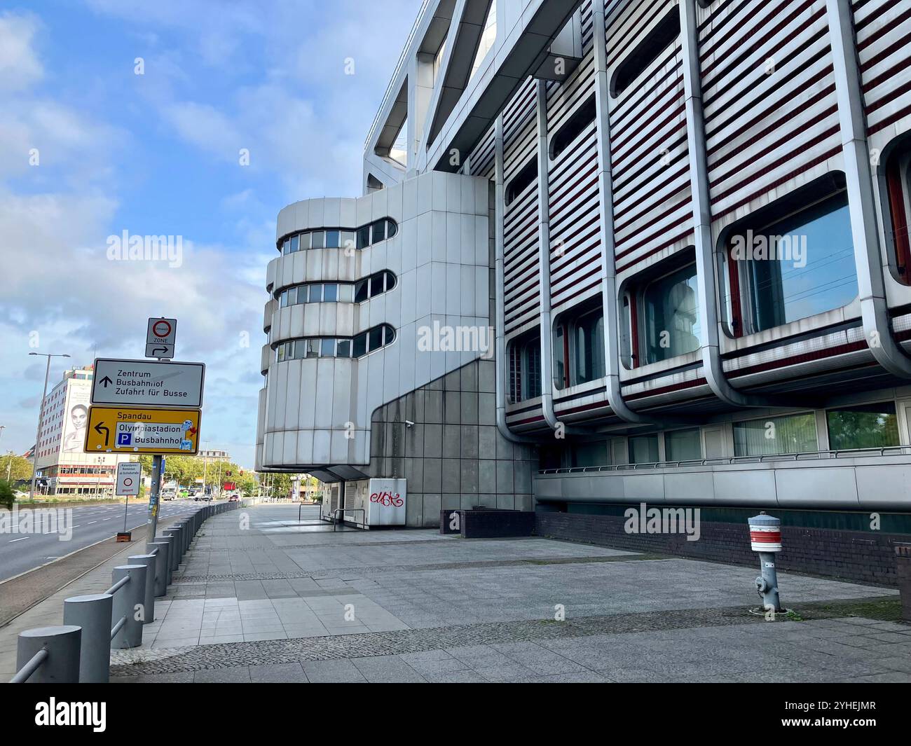 Das ICC (Internationales Kongresszentrum) in Berlin. Westend, Charlottenburg-Wilmersdorf, Berlin, Deutschland. Oktober 2023. Stockfoto