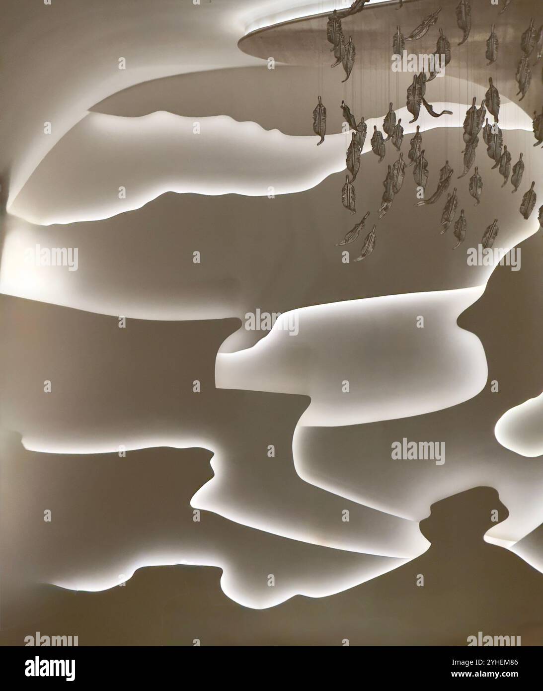 Abstrakte Formen und Design, Inneneinrichtung, Inneneinrichtung Dekoration - Smartphone-aufgenommenes Stockfoto