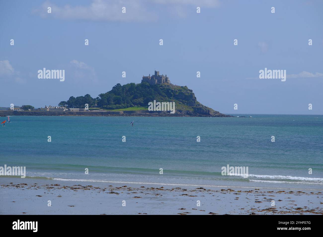 Perfekter Tag am St. Michaels Mount Stockfoto