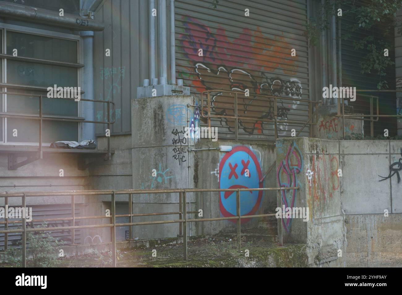 London, Großbritannien: Städtische Graffiti in der Nähe von King's Cross Stockfoto