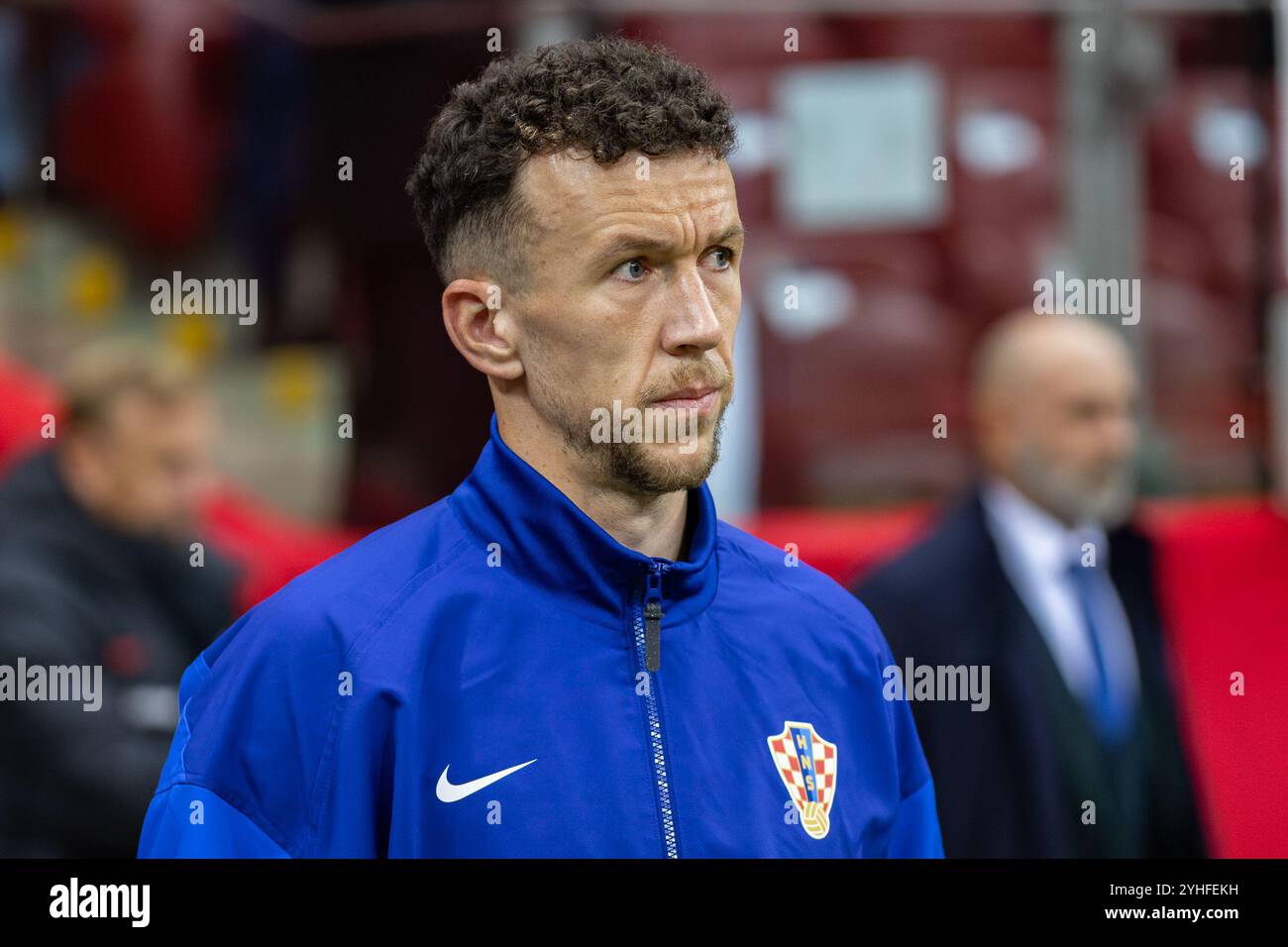 Ivan Perisic aus Kroatien wurde während des Spiels der UEFA Nations League zwischen Polen und Kroatien im PGE Narodowy Stadion gesehen. Stockfoto