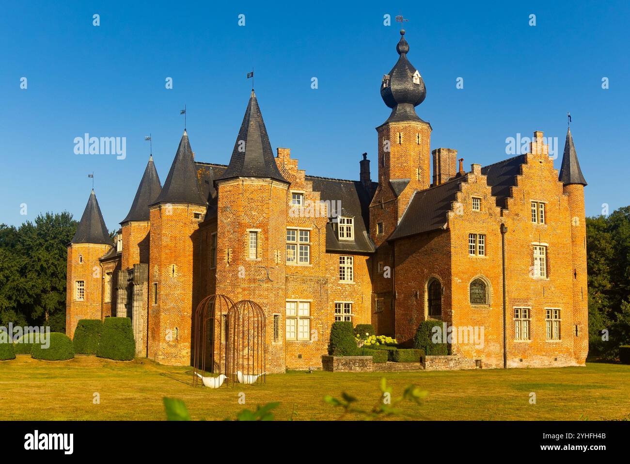 Schloss Rumbeke (Kasteel van Rumbeke), historisches Gebäude in Rumbeke, Belgien Stockfoto