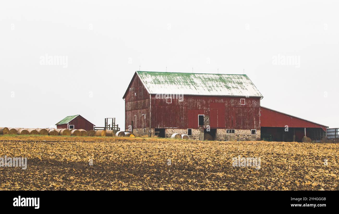 Die schönen alten Scheunen des Landes Stockfoto