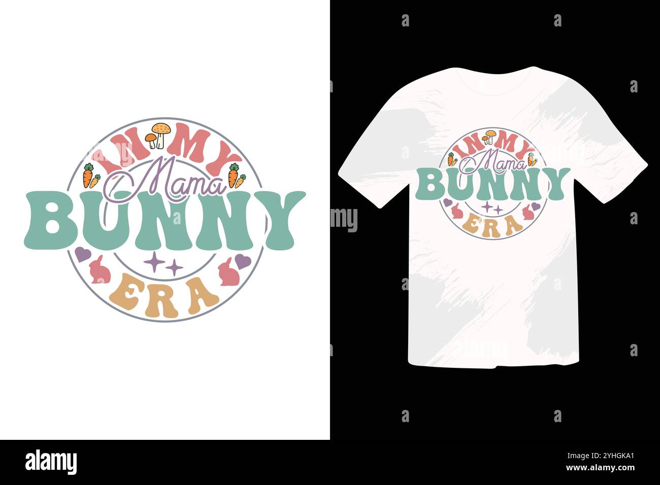 Ester SVG T-Shirt-Design Stock Vektor