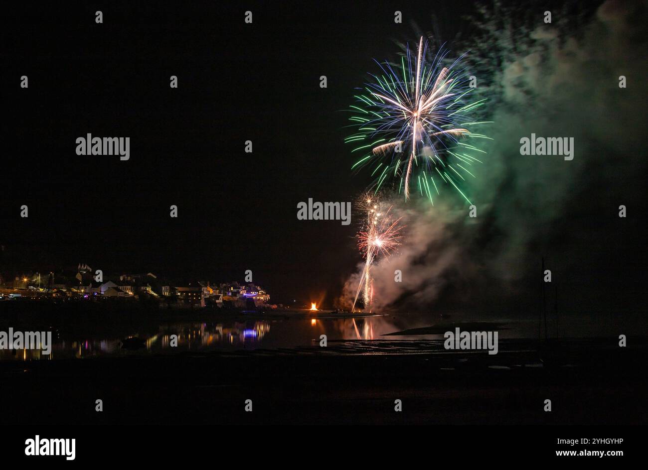 Appledore Fireworks Display 2024 Stockfoto