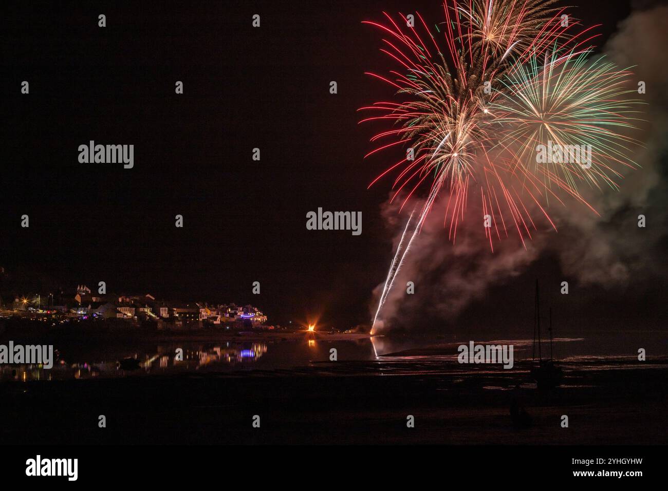 Appledore Fireworks Display 2024 Stockfoto