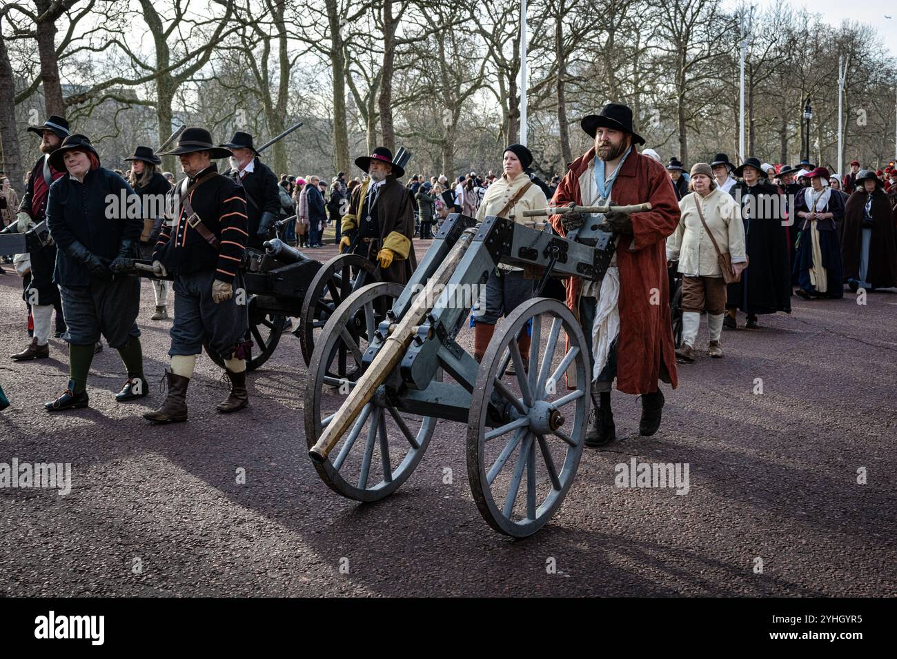 London, England - 28. Januar 2024: Die Kings Army London Stockfoto