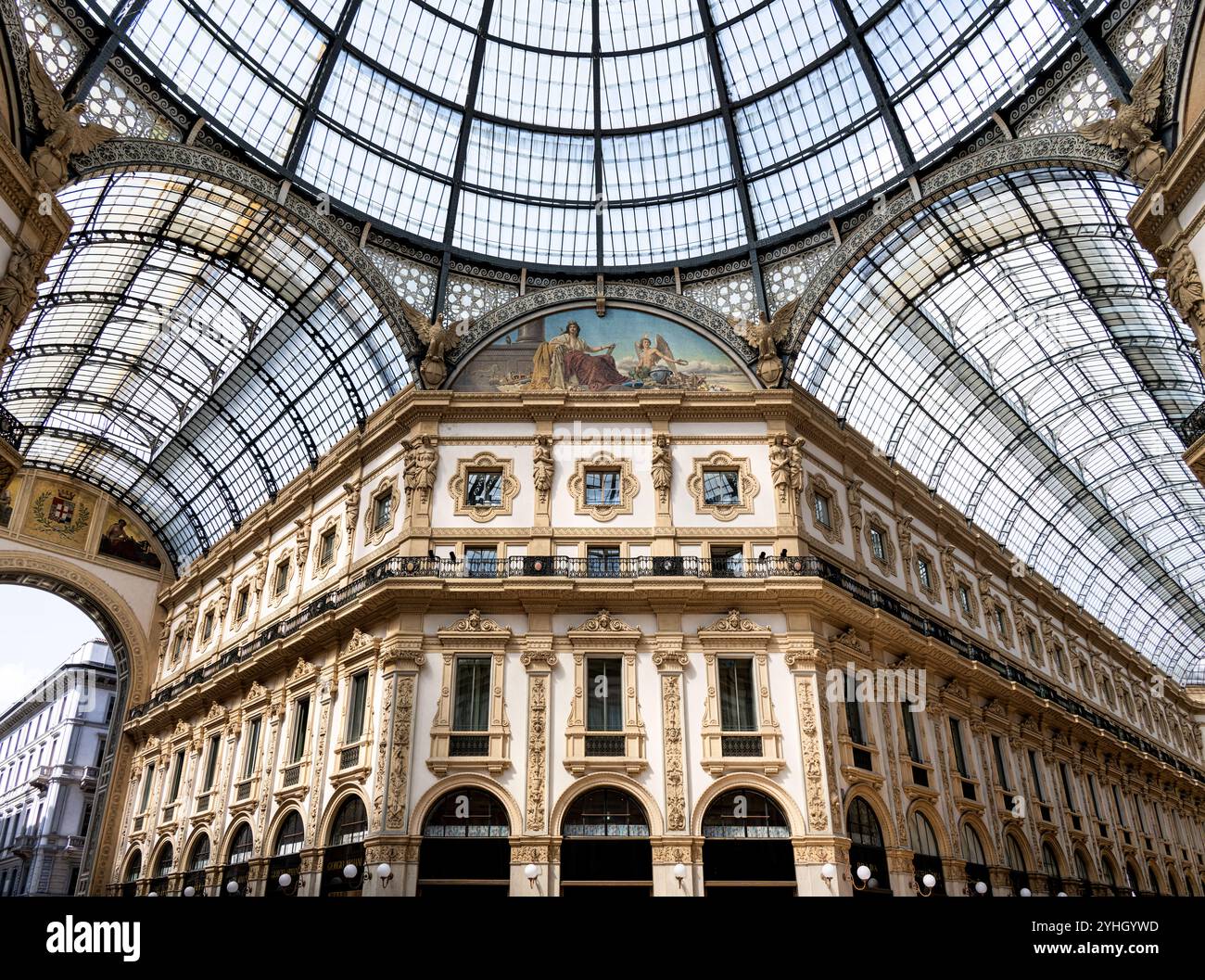 Mailand, Italien - 01. September 2023: Die Galleria Vittorio Emanuele II Stockfoto