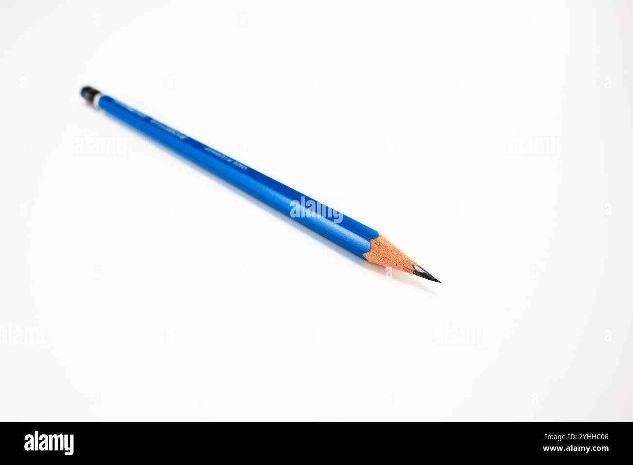 Blauen Stift Stockfoto