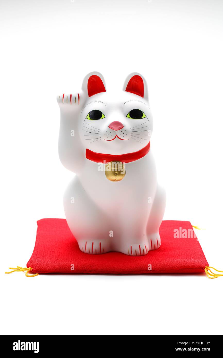 Maneki neko, Figur Stockfoto