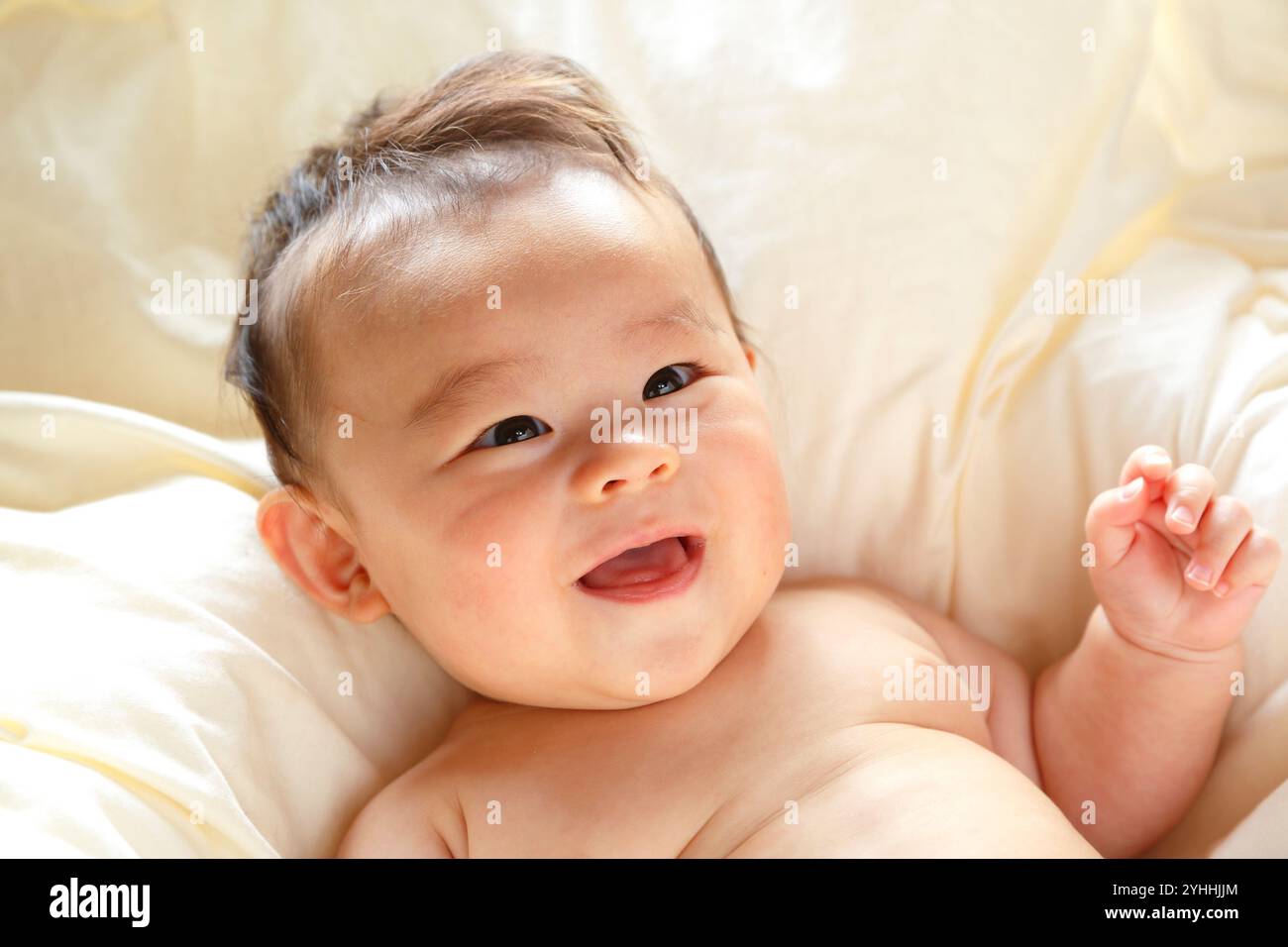 Baby lächelt Stockfoto