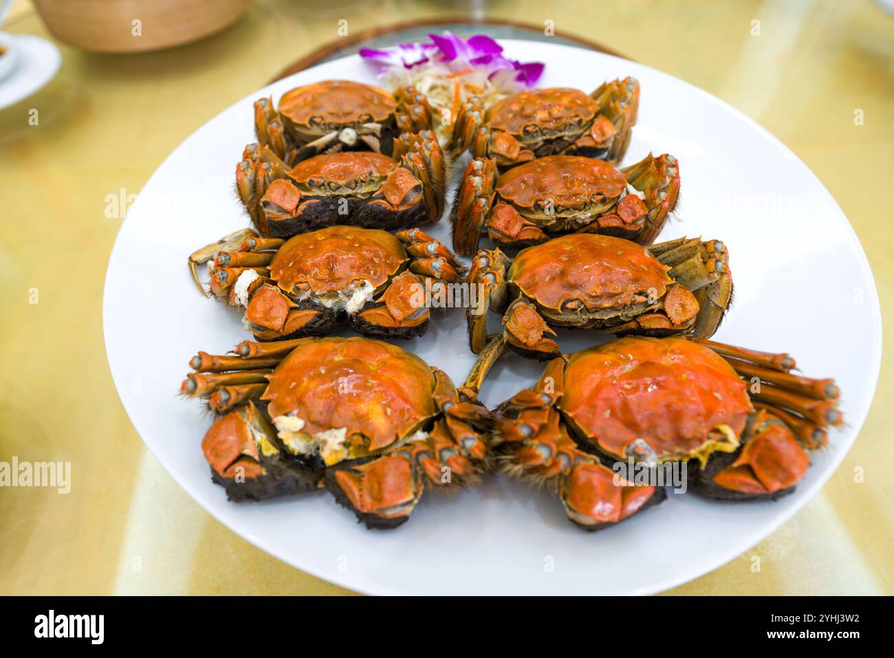 Chinesische Handkrabben sind ein wichtiger Teil der Shanghai-Küche ...