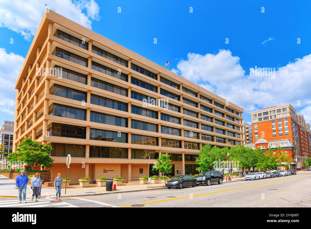 Washington, DC, USA - September 10,2017: Jackson Graham Gebäude dient als U-Zentrale. Downtown District. Stockfoto Washington, DC, USA - September 10,2017: Jackson Graham Gebäude dient als U-Zentrale. Downtown District. Stockfoto