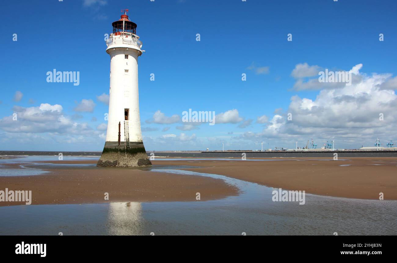 New Brighton Lighthouse Großbritannien Stockfoto