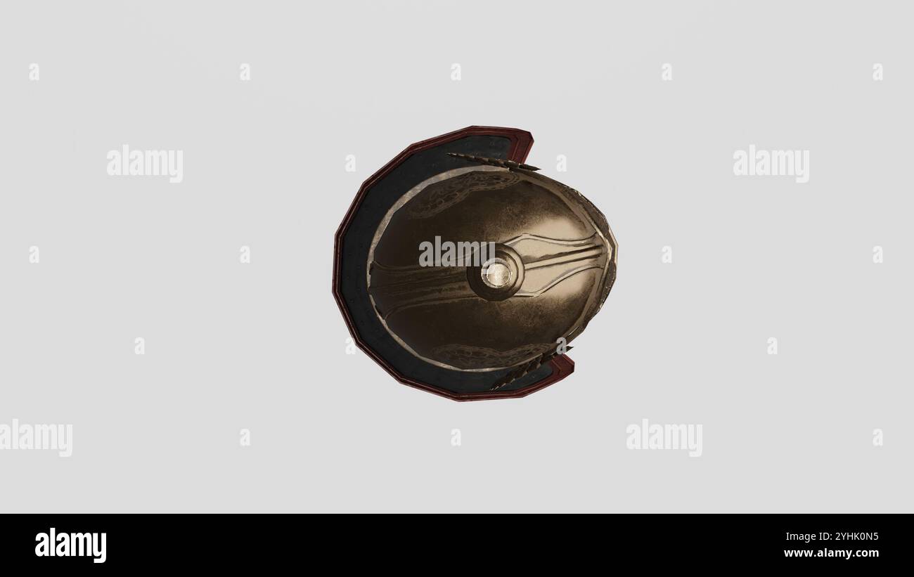 Vergoldeter Spartonhelm 4K Fotos Stockfoto