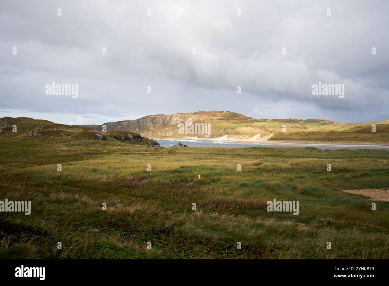 doagh isle mit Blick über die sandige Küstenregion von doagh bis zum Five Finger Strand in lagg, County donegal, republik irland Stockfoto