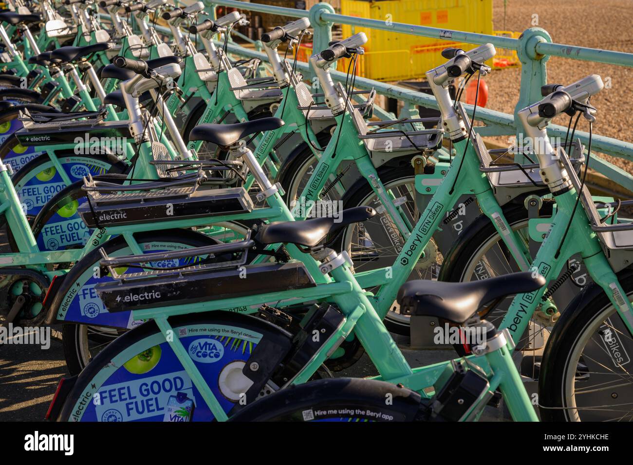 Geparkte Beryl (BTN Bikes), Brighton, East Sussex, England Stockfoto