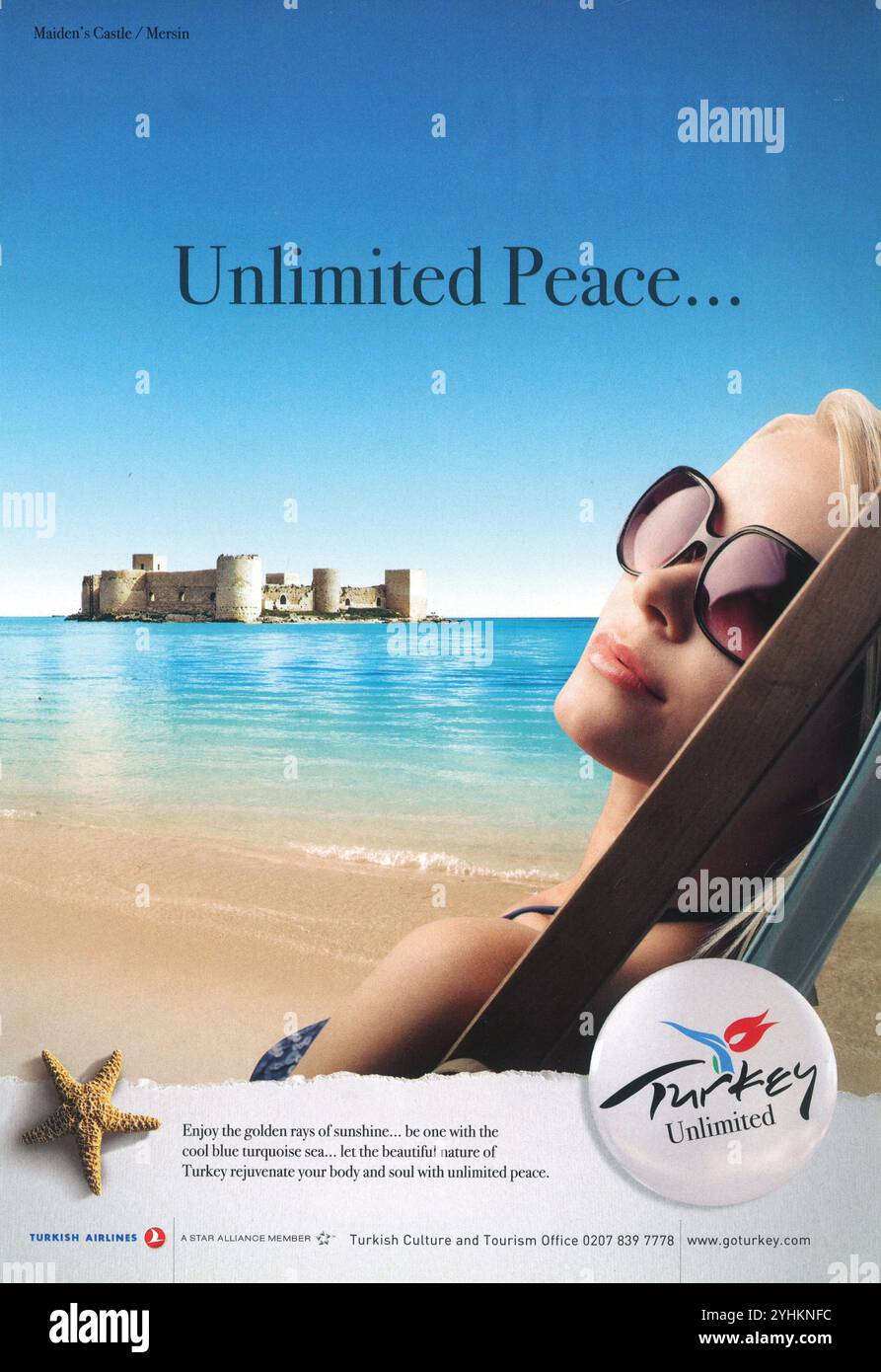 2012 turkeish Culture and Tourism Office und Turkish Airlines Travel Advertising – „Turkey Unlimited“ Stockfoto