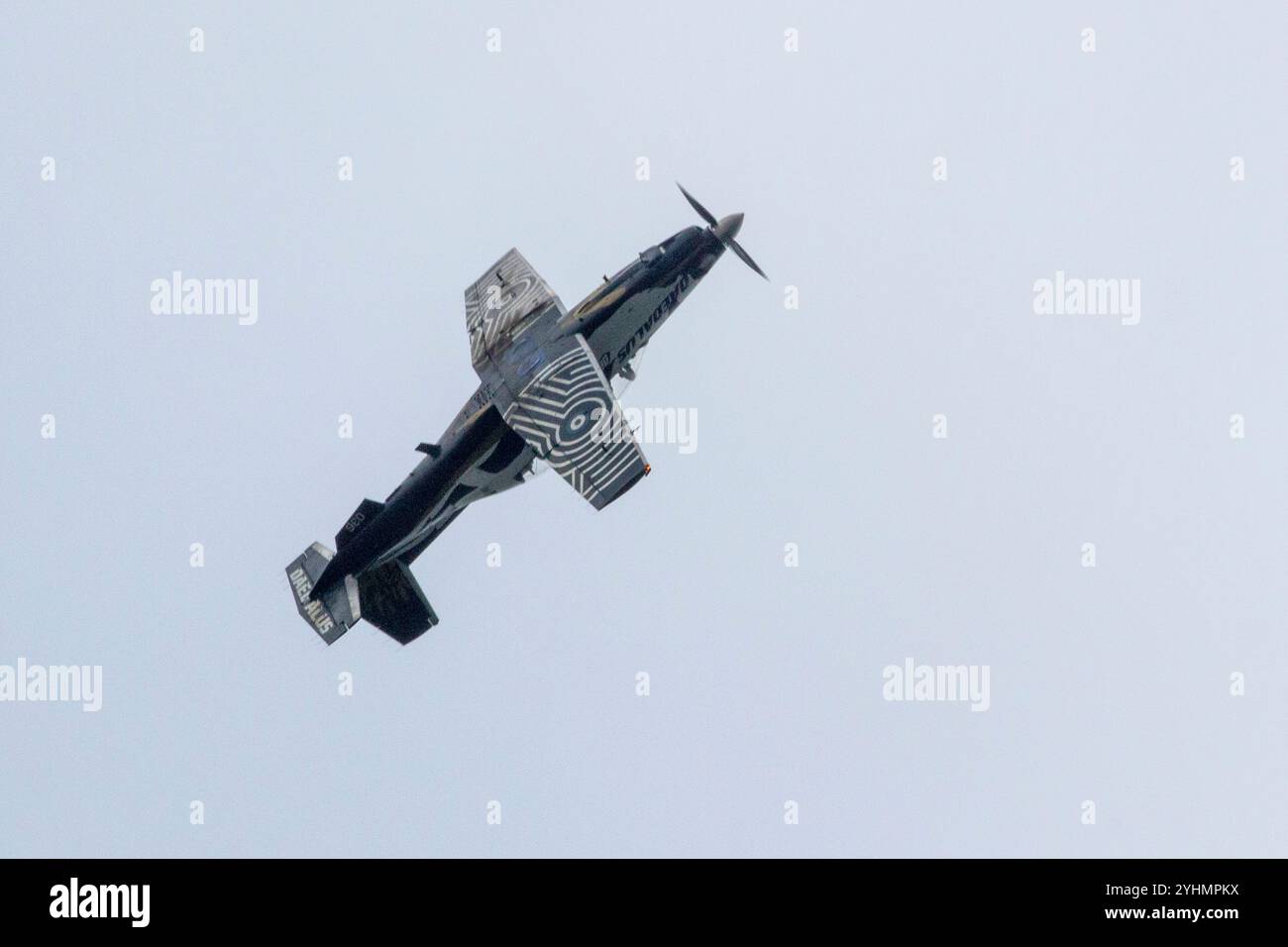 Daedalus Beechcraft T-6 Texan II ist ein einmotoriges Turboprop-Flugzeug der Textron Aviation. Ein Ausbilderflugzeug auf der Basis des Pilatus PC-9, Stockfoto