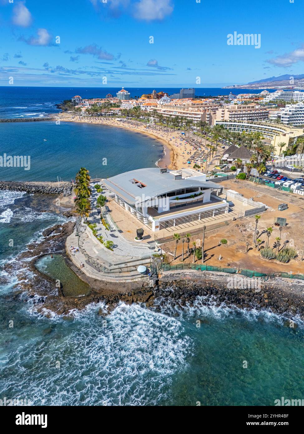 Teneriffa, Kanarische Inseln, Spanien 11.03.2024 Playa Las Americas, Luftbild. November 2024 Stockfoto