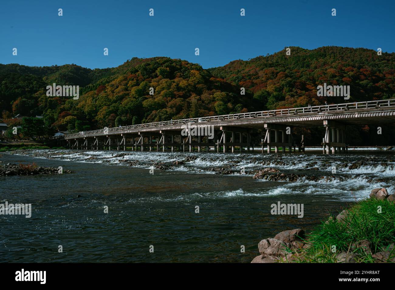 Togetsu-kyo-Brücke Stockfoto