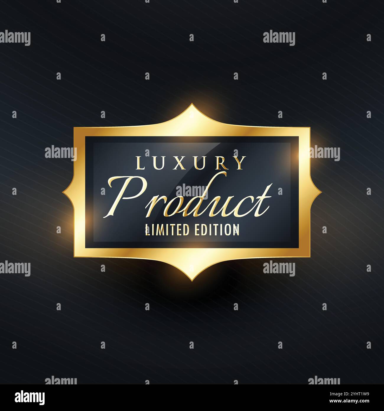 Luxus-Limited Edition-Produkt-Label und Abzeichen in goldener Farbe Stock Vektor