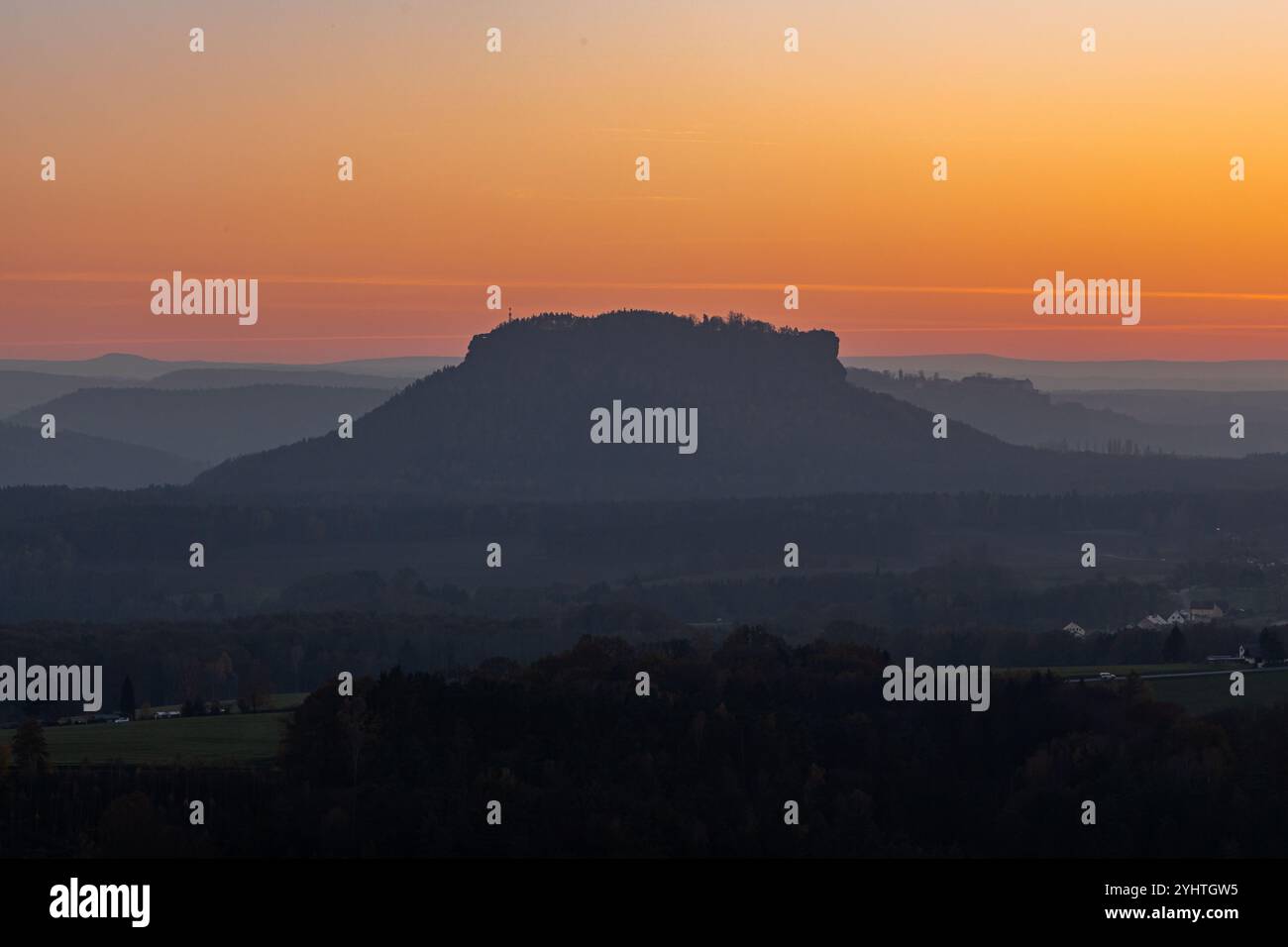 Herbstimpressionen aus der sächsischen Schweiz Stockfoto