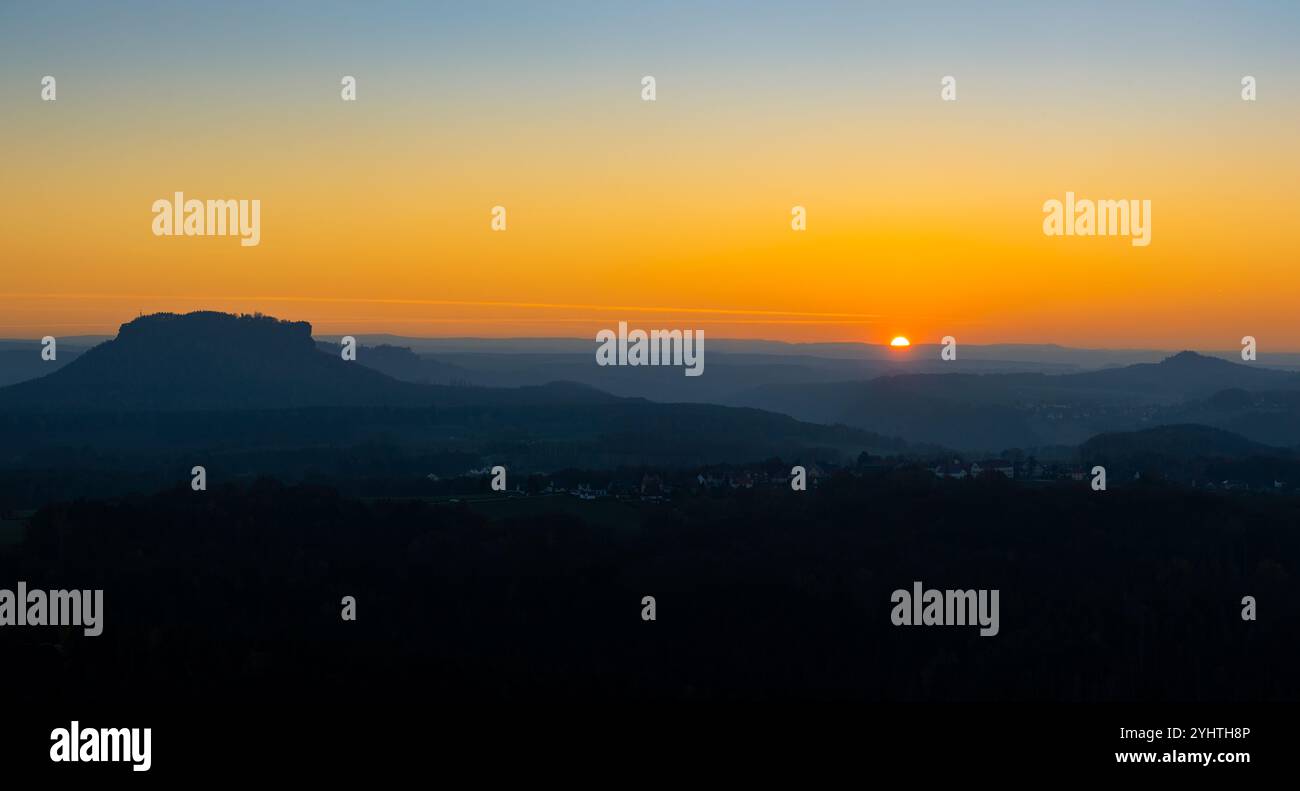 Herbstimpressionen aus der sächsischen Schweiz Stockfoto