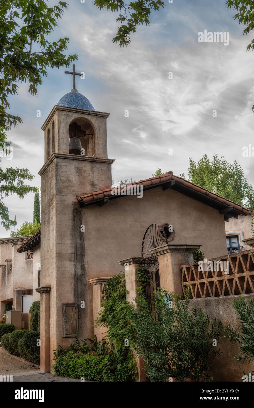 Die Kirche im Tlaquepaque Arts & Crafts Village in Sedona, Arizona Stockfoto