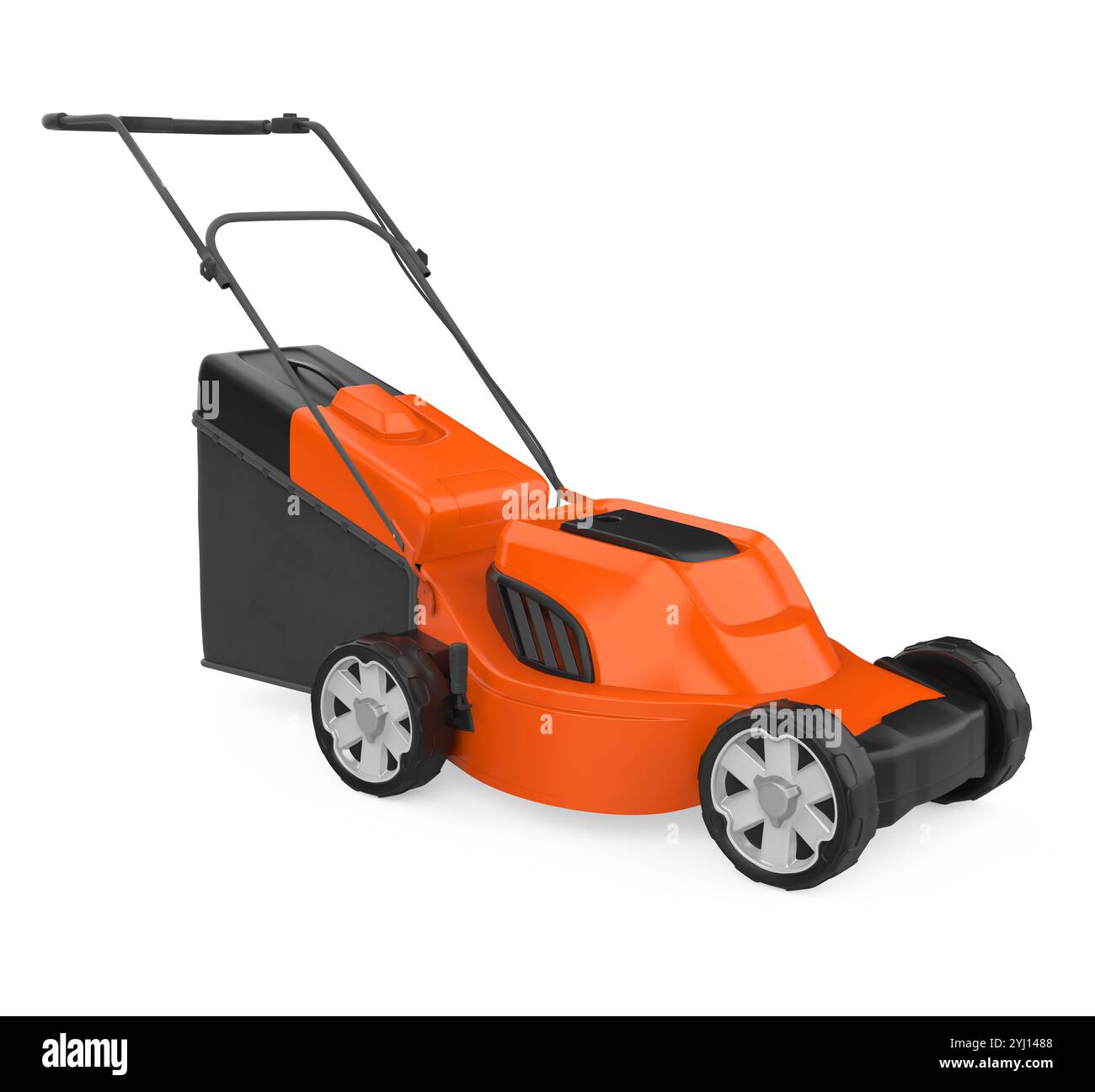 Rasenmäher Isoliert Stockfoto