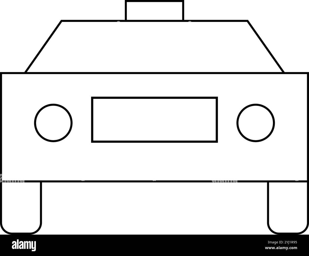 Taxi Auto Icon Illustration-design Stock Vektor
