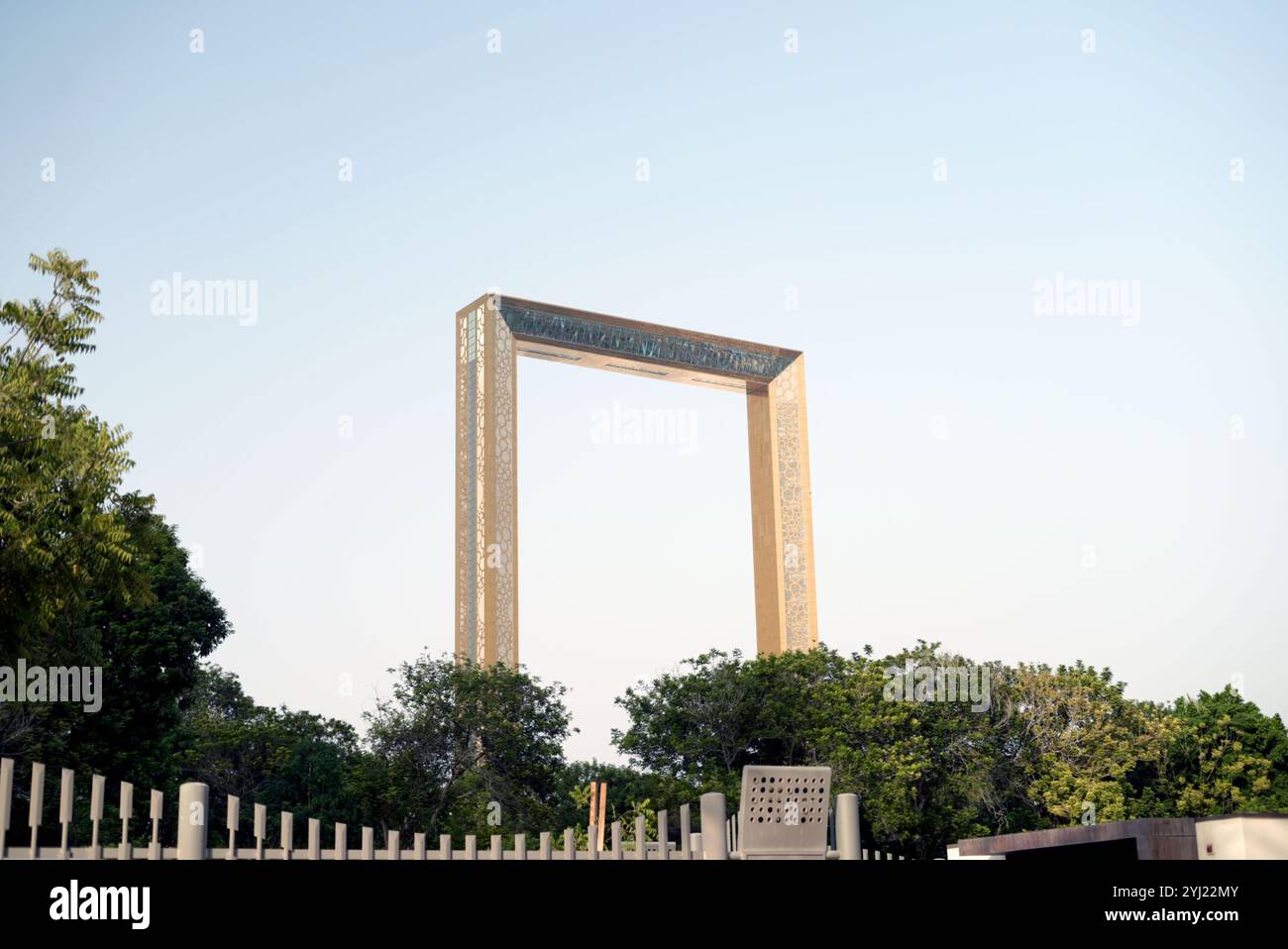 Dubai Frame, Bild von Dubai, Emirat von Dubai. Stockfoto