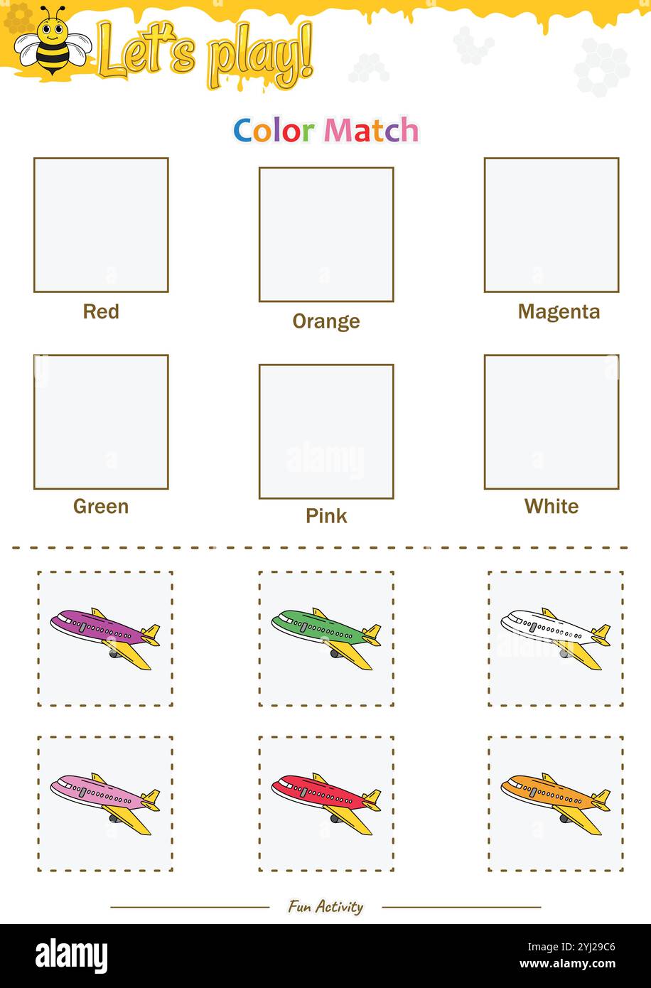 Farbanpassung im Beehive-Design Stock Vektor